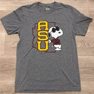 Streaker Sports Gray ASU Snoopy T-Shirt